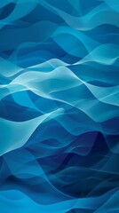 Wall Mural - Abstract Blue Wave Pattern Background