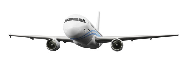 typical airplane isolated on transparent background