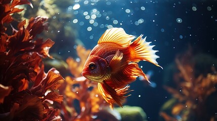 Canvas Print - yellow tang fish