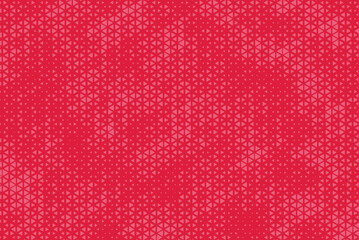 Fototapete - Triangular Halftone Texture Retro wave Vector Geometric Technology Abstract Background. Half Tone Triangles Retro  Crimson Red Colored Pattern. Minimal 80s Style Dynamic Tech Structure Wallpaper