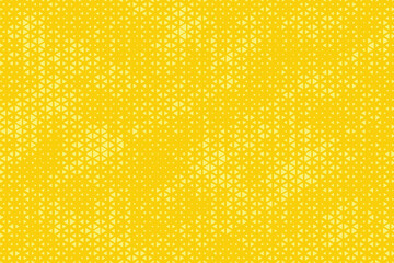 Fototapete - Triangular Halftone Texture Retro wave Vector Geometric Technology Abstract Background. Half Tone Triangles Retro Colored Pattern. Minimal 80s Style Dynamic Tech Structure Wallpaper