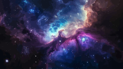 nebula of stars: a cosmic spectacle