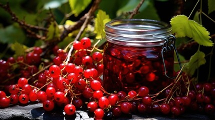 Sticker - red currant jam