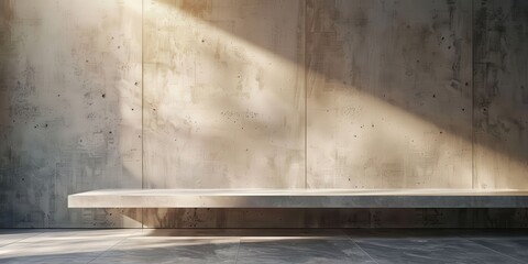Wall Mural - Concrete Shelf in Sunlight