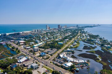 Wall Mural - Aerial view of Gulf Shores, Alabama