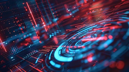 Data and Internet topics Abstract tech background