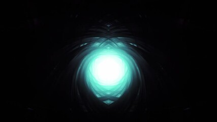Wall Mural - Seamless Kaleidoscope Loop Wormhole Visuals. abstract