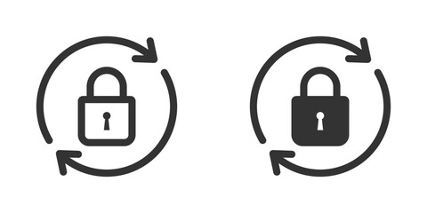 Reset password icon. Vector illustration.