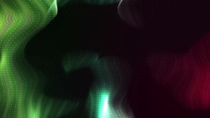Wall Mural - soft color gradient waves modern art video loop background. 3d motion blurred cyberspace digital ani