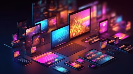 Programming, testing app on different devices.