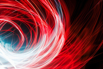 Wall Mural - a red and white spiral with red and white lines