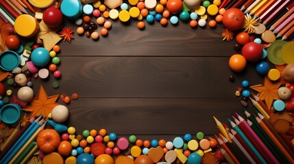 Wall Mural - background with circles