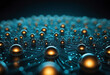 © Giuseppe Cammino - Abstract illustration of surface at the atomic level, revealing the intricate patterns of atoms and molecules that can only be seen using quantum tunneling microscopy