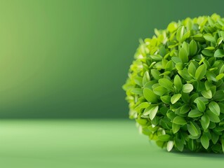 Wall Mural - lush green bush with copy space for text - nature background.