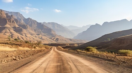 Wall Mural - road to the mountains