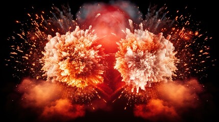 fireworks in the sky
