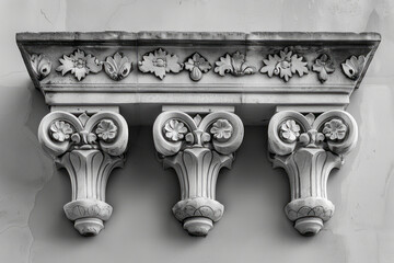 Aufkleber - Minimalist aesthetic of a traditional Islamic architectural element on a plain background,