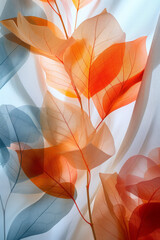 Fototapete - Elegant abstract pattern with soft pastel shapes scattered across a clean backdrop,