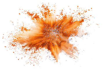 Canvas Print - PNG Spices powder burst bonfire stain flame.