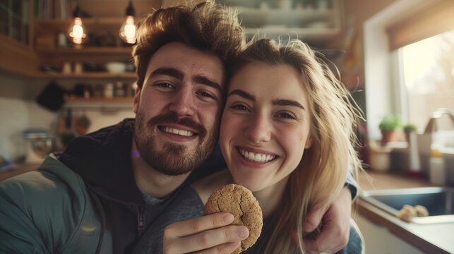 cookie, love, selfie with couple, morning smile, valentine's day celebration, happier together. port