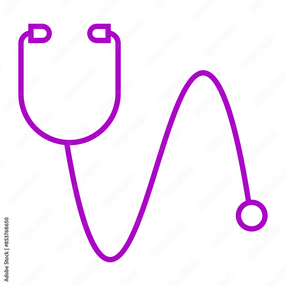 Healthcare stethoscope medical symbols and minimalist vector icons for ...