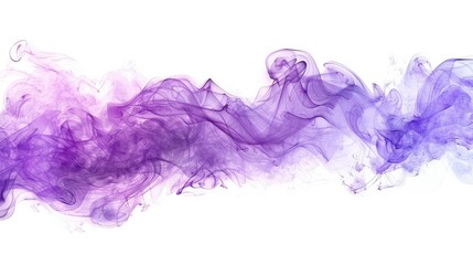 Wall Mural - Cobalt purple Smoke Burst Frame Transparent AI generated