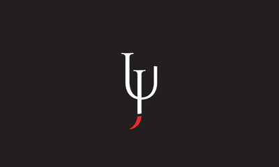 UJ, JU, J, U Abstract Letters Logo Monogram	