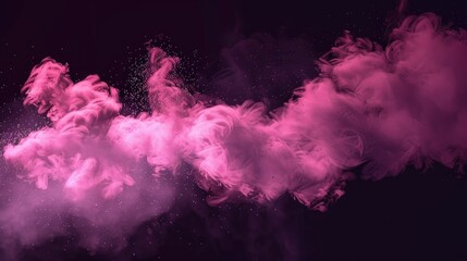 Radiant Pink Smoke AI generated