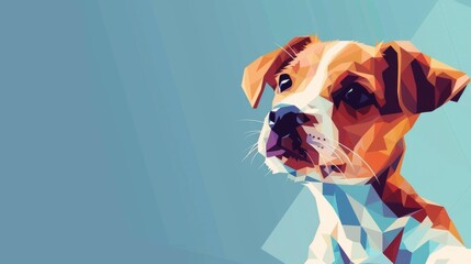 abstract background of pet theme. vector illustration of cute dog