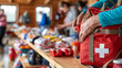© Dmitriy - A person prepares a first aid kit at a World First Aid Day event