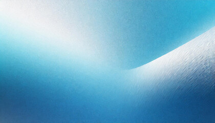 Aufkleber - grainy blue white gradient. cinematic pastel texture, background, wallpaper, cover for product presentation and copy space