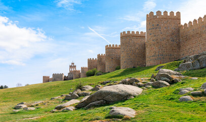 Avila surrounding wall in Spain