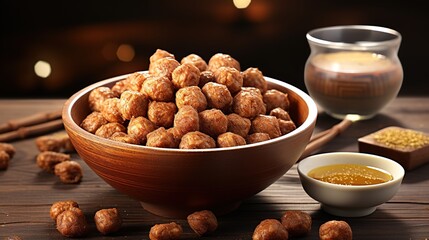 Poster - nuts in a bowl