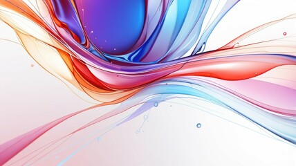 Wall Mural - abstract liquid transparent background