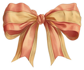 Poster - PNG Vintage illustration of ribbon bow paper art celebration.