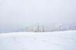 © View Stock - A wheat field covered in heavy snow