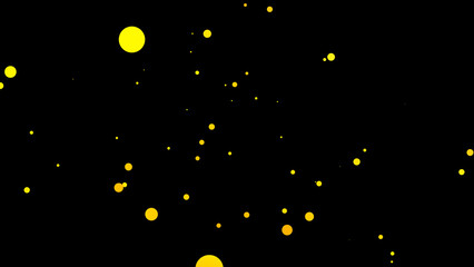 Sticker - abstract background with yellow Circles