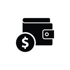 Poster - Wallet icon vector. money icon