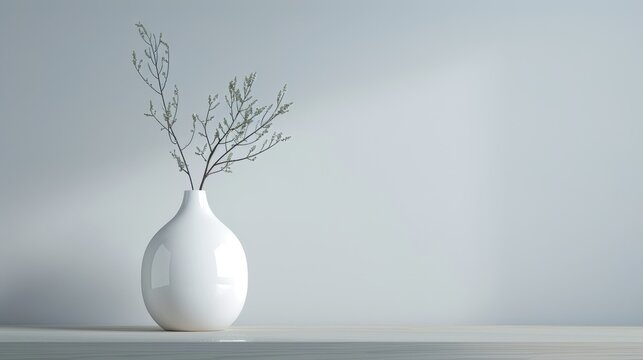 compact modern flower vase with craggy stratified texture in matte white and silver sleek silhouette minimalist pose clean white background in clean studio lighting product photography highly