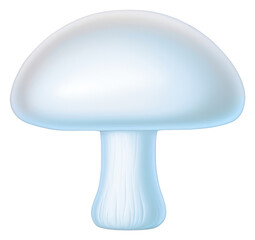 Poster - PNG  Surrealistic painting of mushroom fungus agaric white background