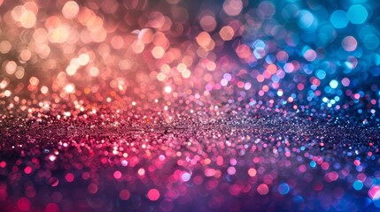 Wall Mural - Colorful Glitter Bokeh Background