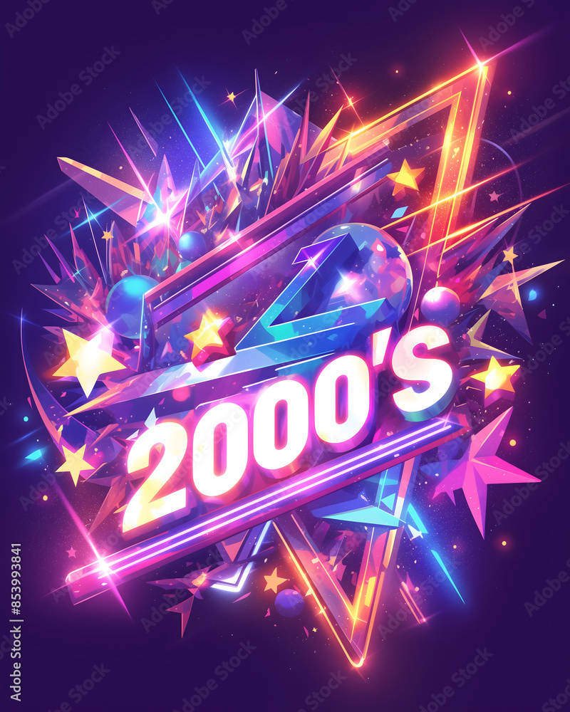 2000s Html Background 2000's theme background in neon colors design Stock Illustration ...