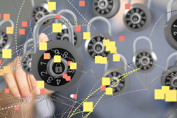 security data code digital in hand