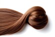 © Imaginary Capture - A long brown hair is curled up into a spiral, perfect for hair salon, hair advertisement