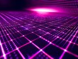© VISUAL BACKGROUND - A purple and pink grid background with lights.