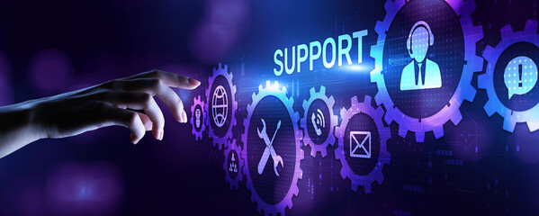 Fototapete - Support Customer service satisfaction business technology concept.