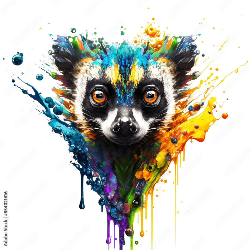 Color-splashed animals are a popular design trend in which animal ...