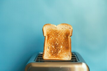 Wall Mural - A toaster with a freshly baked slice of bread inside