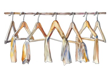 Sticker - A collection of colorful ties hung on a clothes rack, perfect for a fashion or accessory store display