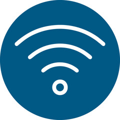 Wifi, wireless, internet signal icon logo template